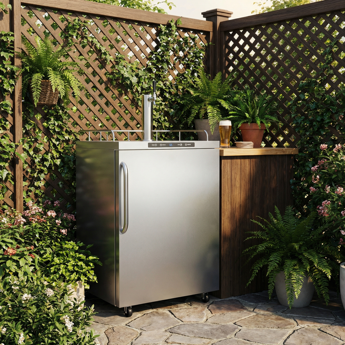 Summit - 24" Outdoor Rated Stainless Steel Kegerator - Single Tap