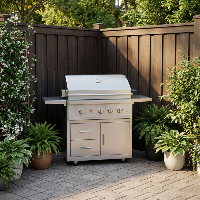 Summerset - TRL Pro 32″ Freestanding Gas Grill (with Deluxe Cart)
