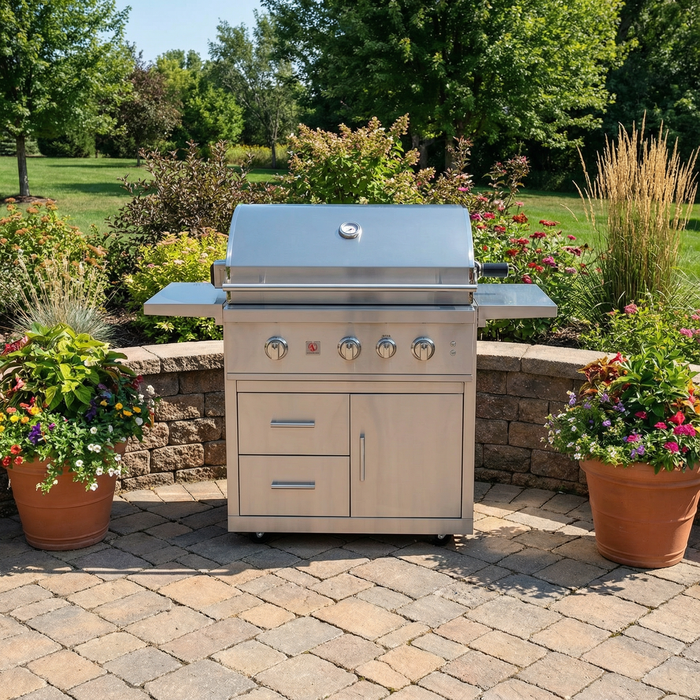Summerset - TRL Pro 32″ Freestanding Gas Grill (with Deluxe Cart)