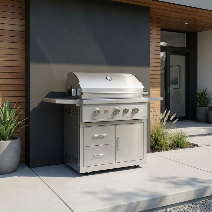 Summerset - TRL Pro 32″ Freestanding Gas Grill (with Deluxe Cart)