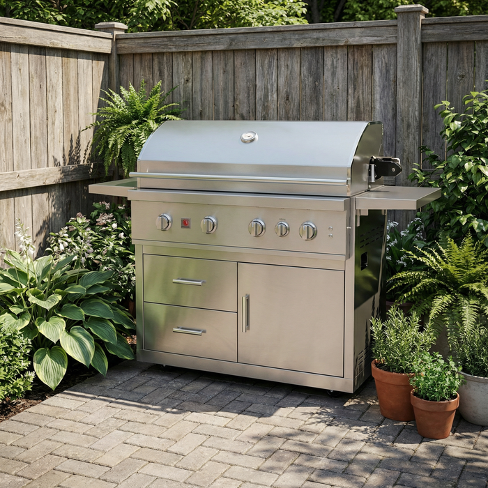 Summerset - TRL Pro 40″ Freestanding Gas Grill (with Deluxe Cart)