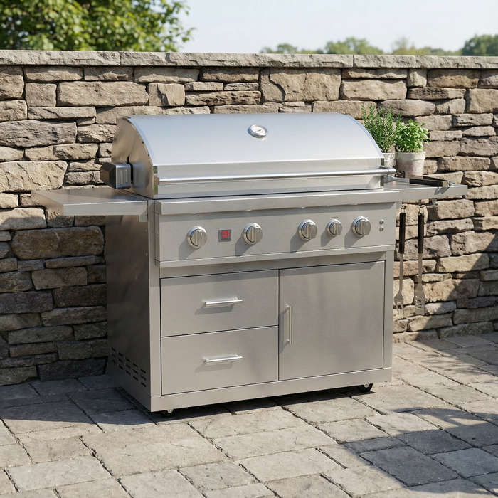 Summerset - TRL Pro 40″ Freestanding Gas Grill (with Deluxe Cart)
