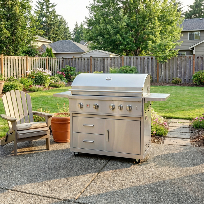 Summerset - TRL Pro 40″ Freestanding Gas Grill (with Deluxe Cart)