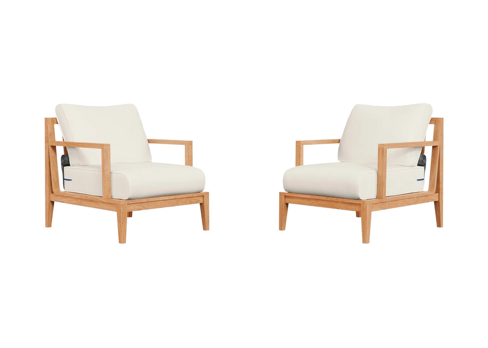 Teak Outdoor Armchair Conversation Set