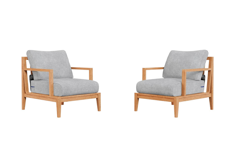 Teak Outdoor Armchair Conversation Set