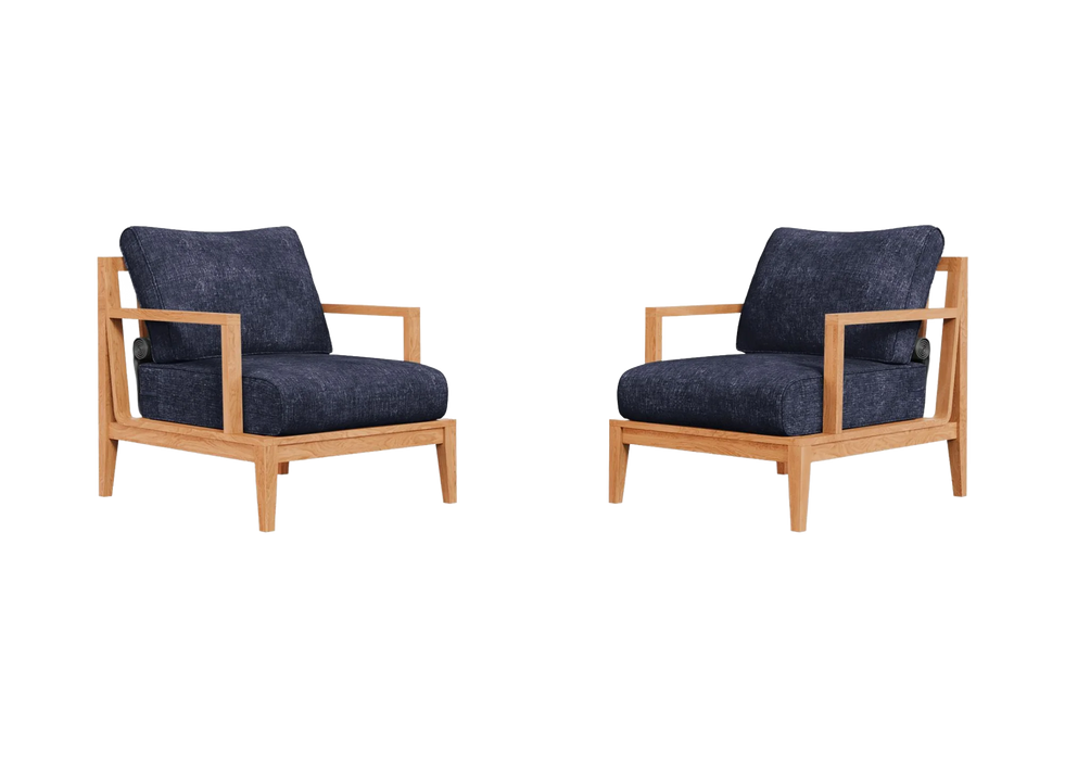Teak Outdoor Armchair Conversation Set