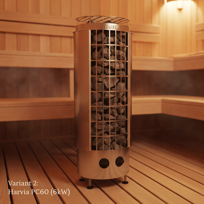 SaunaLife - Ergo Series E6 Barrel Sauna Kit