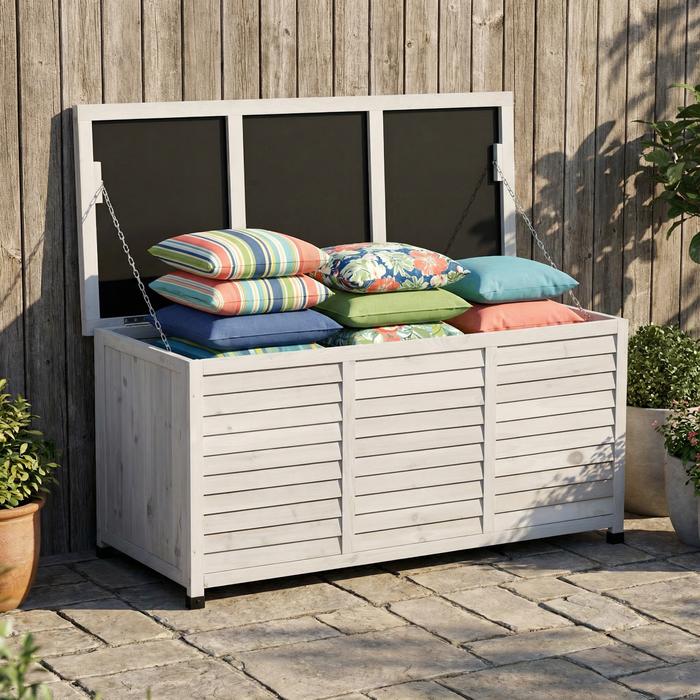Wood Deck Storage Box - 75 Gallon