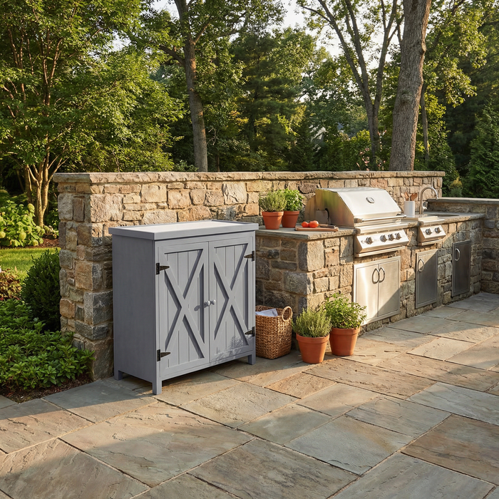 Wooden Outdoor Storage Cabinet