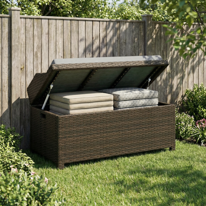 Wicker Storage Bench