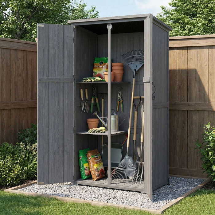 Wood Storage Shed – Asphalt Roof
