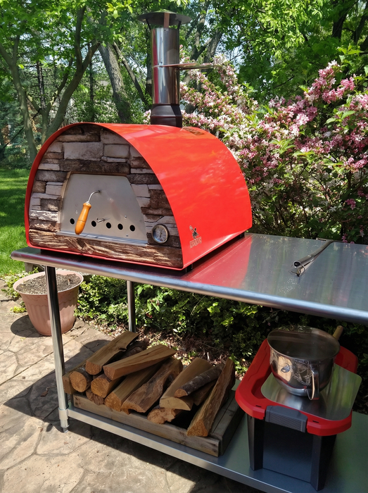 Maximus Mobile Pizza Oven - Red