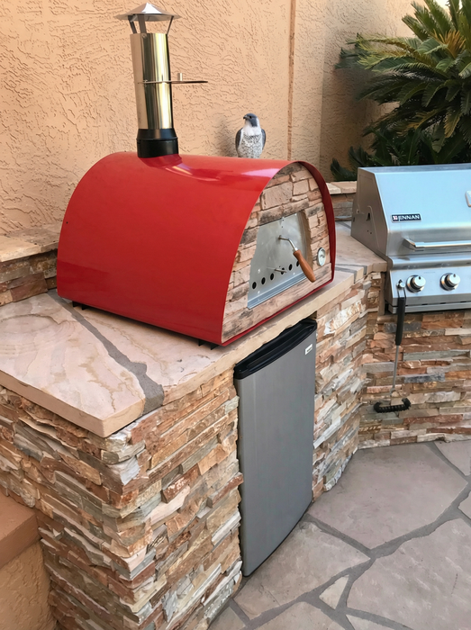 Maximus Mobile Pizza Oven - Red
