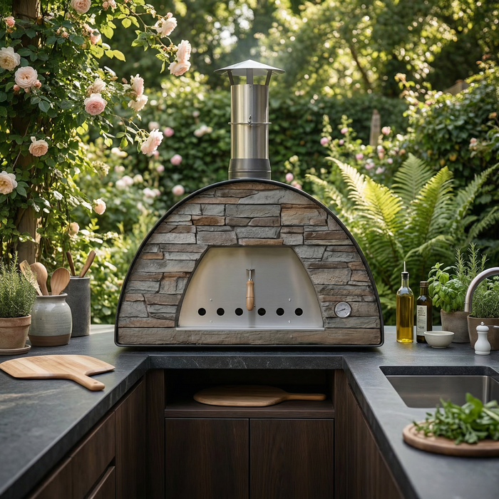 Maximus Prime Large Portable Wood-Fired Pizza Oven - Black