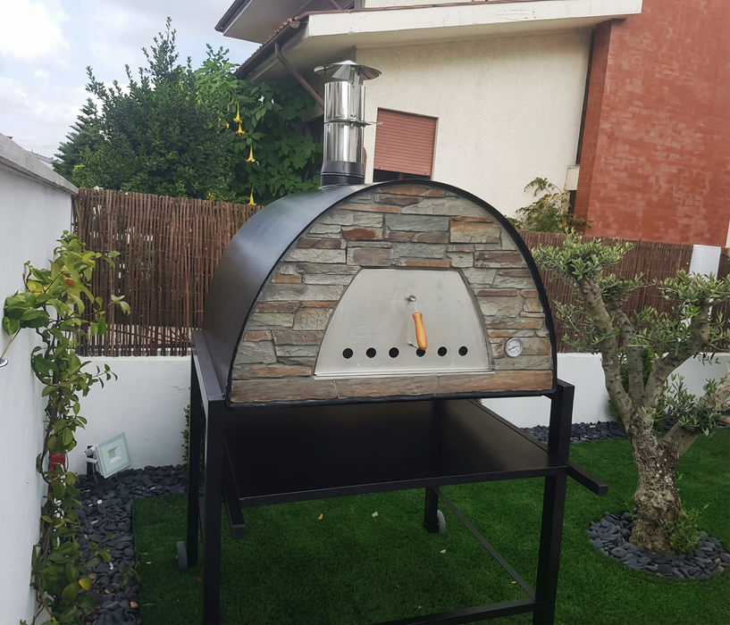 Maximus Prime Large Portable Wood-Fired Pizza Oven - Black