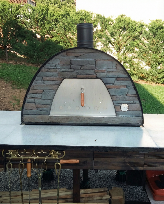 Maximus Prime Large Portable Wood-Fired Pizza Oven - Black