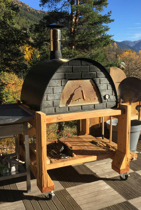 Maximus Prime Large Portable Wood-Fired Pizza Oven - Black