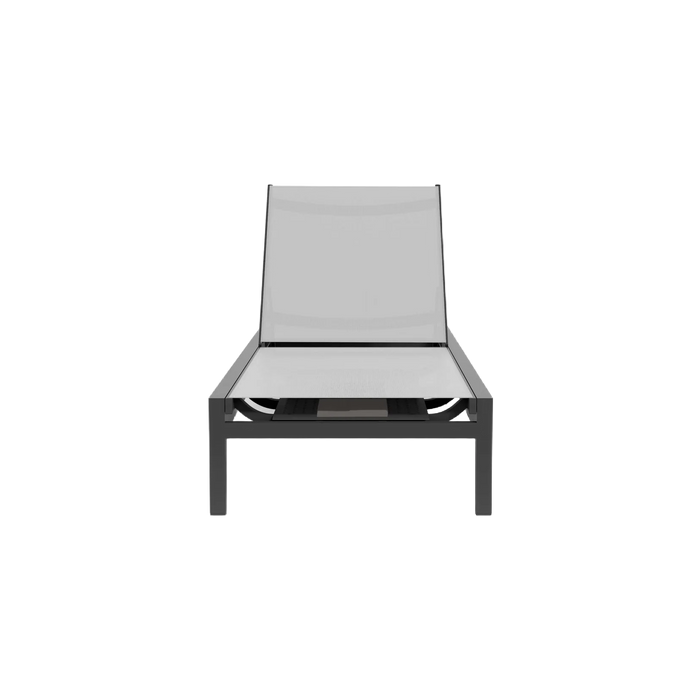 Charcoal Aluminum Outdoor Core Chaise Lounge