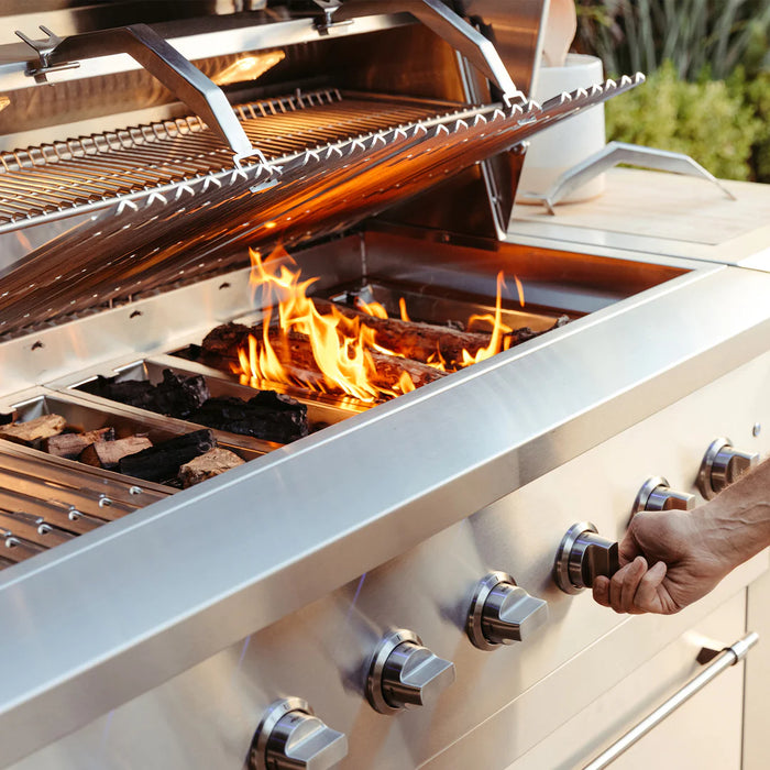 American Made Grills - Encore 54" Freestanding Hybrid Grill