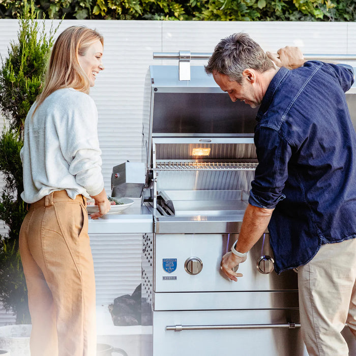 American Made Grills - Encore 54" Freestanding Hybrid Grill