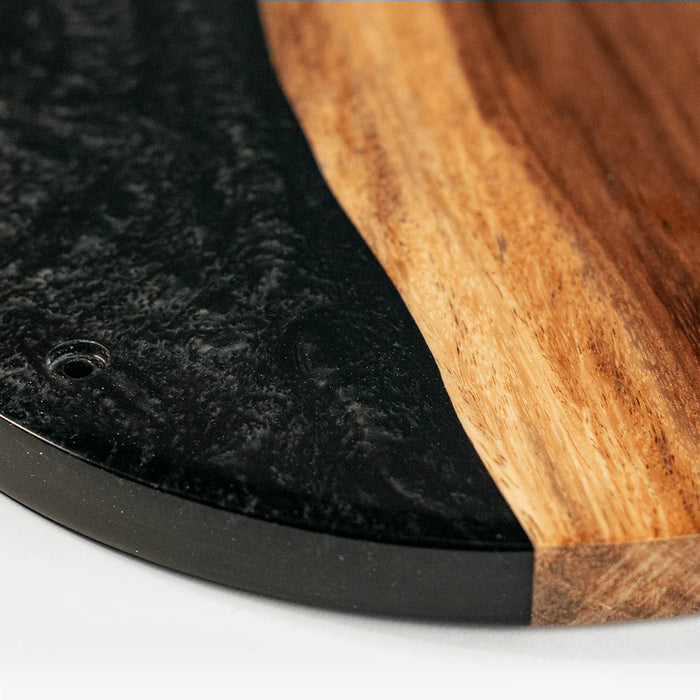 Live Edge Epoxy Resin Hook & Ring Toss Game