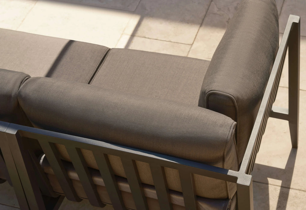 Charcoal Aluminum Outdoor Armchair