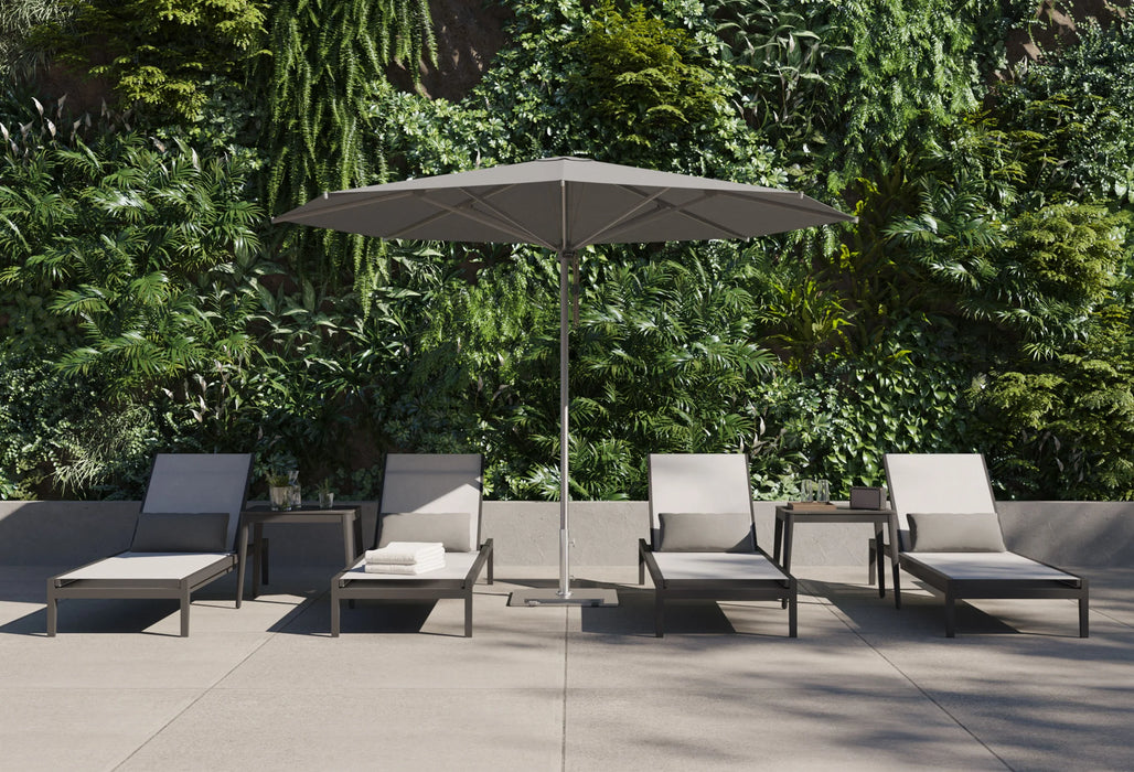 Charcoal Aluminum Outdoor Core Chaise Lounge
