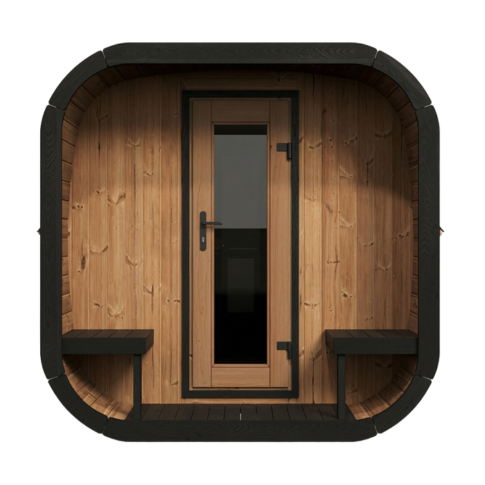 SaunaLife – Cube Series CL12GCP Outdoor Sauna Kit