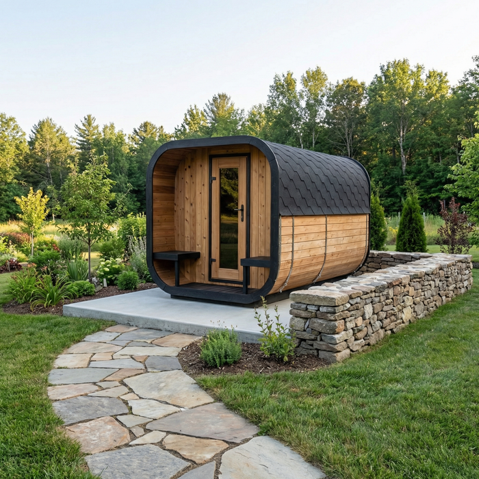 SaunaLife – Cube Series CL12GCP Outdoor Sauna Kit