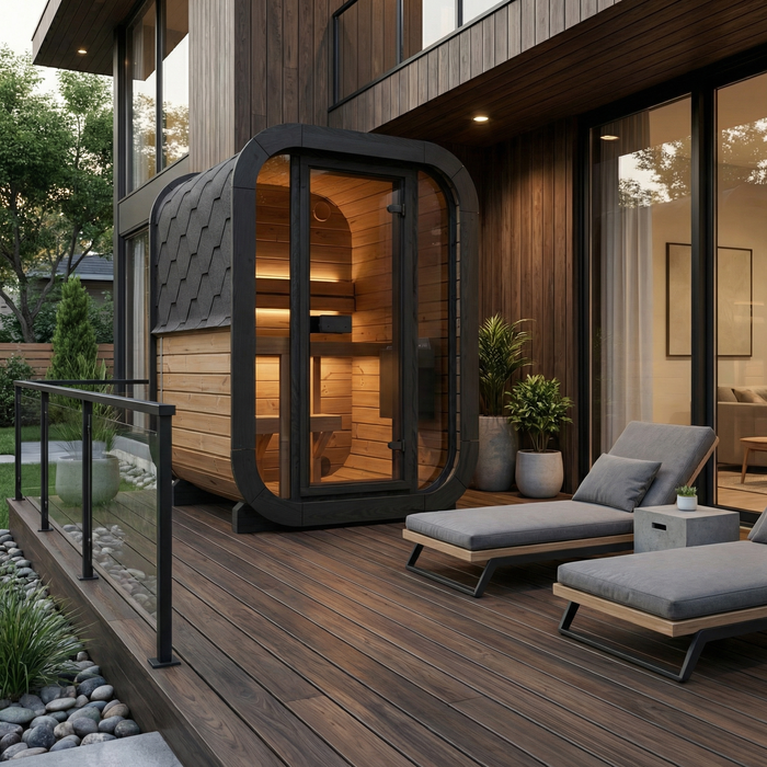 SaunaLife – Cube Series CL3G Outdoor Sauna Kit