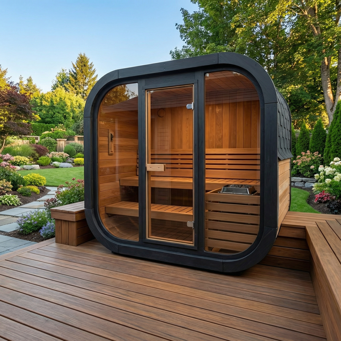 SaunaLife – Cube Series CL4G Outdoor Sauna Kit