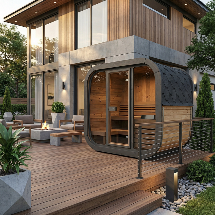 SaunaLife – Cube Series CL5G Outdoor Sauna Kit