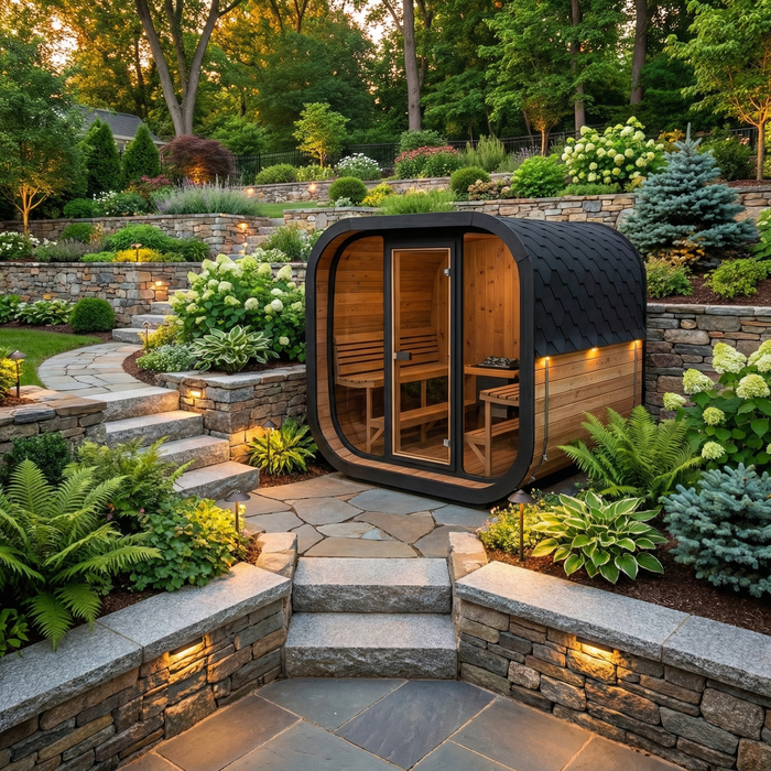 SaunaLife – Cube Series CL7G Outdoor Sauna Kit