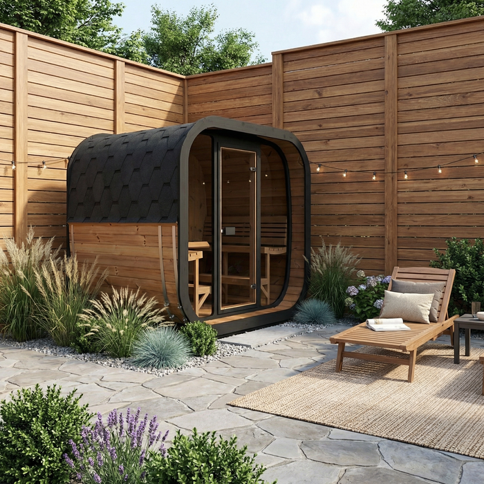SaunaLife – Cube Series CL7G Outdoor Sauna Kit