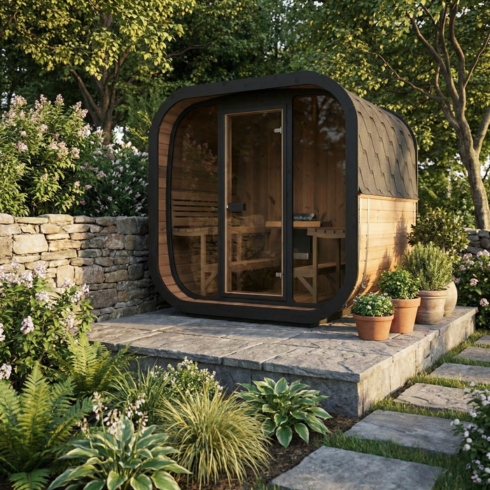 SaunaLife – Cube Series CL7G Outdoor Sauna Kit