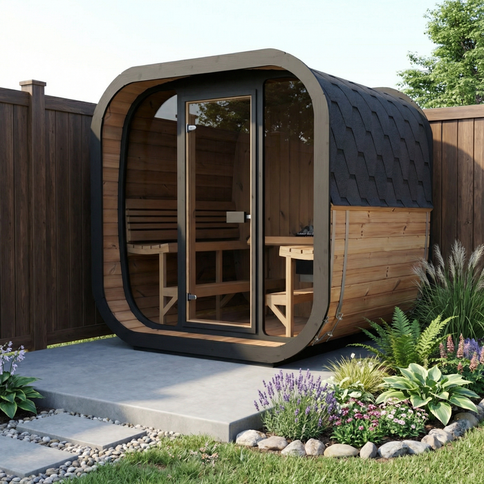 SaunaLife – Cube Series CL7G Outdoor Sauna Kit