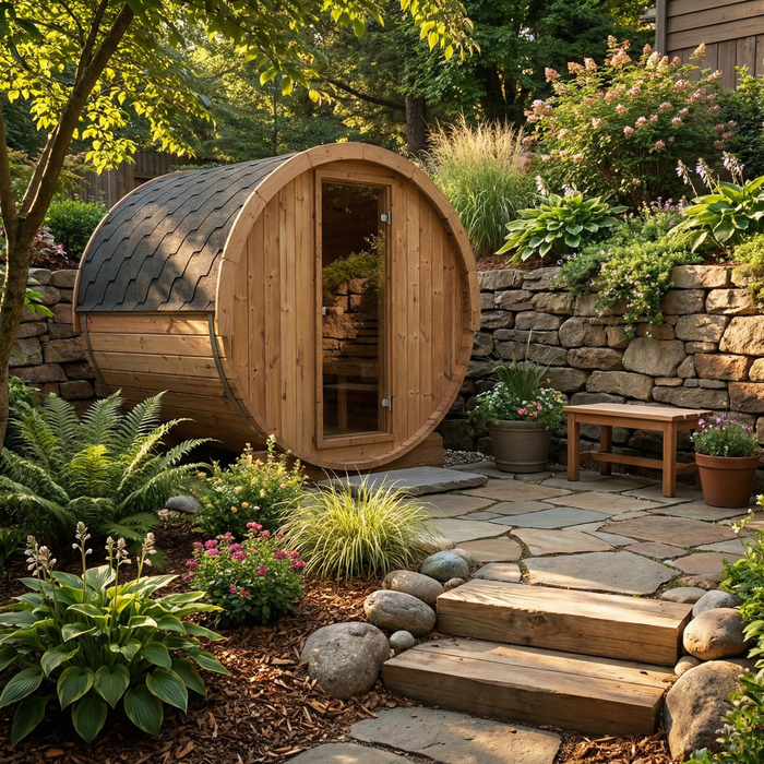 SaunaLife - Ergo Series E6 Barrel Sauna Kit