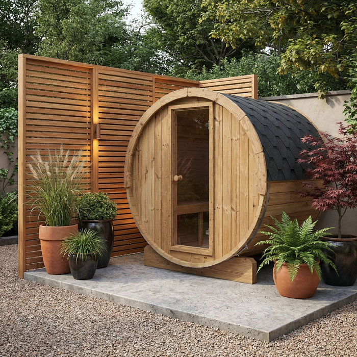 SaunaLife - Ergo Series E7 Barrel Sauna Kit