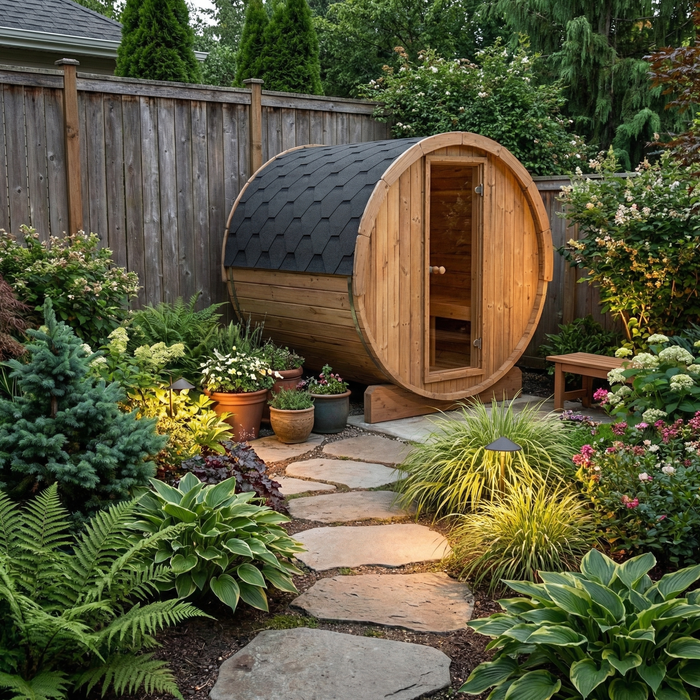 SaunaLife - Ergo Series E7 Barrel Sauna Kit