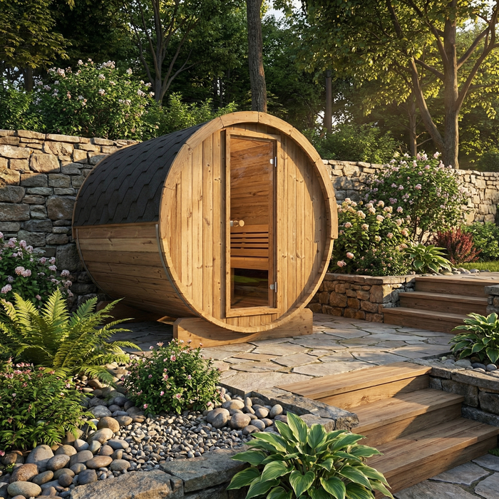 SaunaLife - Ergo Series E8 Barrel Sauna Kit