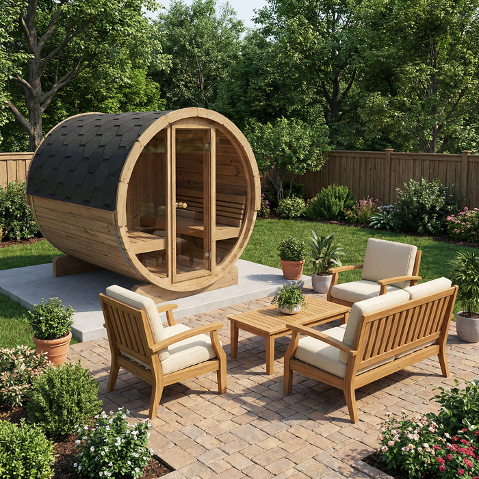 SaunaLife - Ergo Series E8G Barrel Sauna Kit