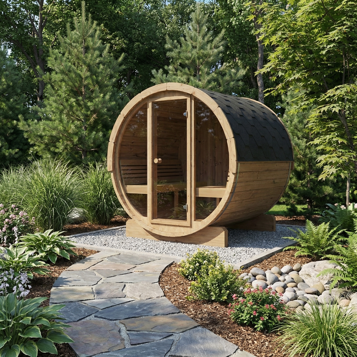 SaunaLife - Ergo Series E8G Barrel Sauna Kit