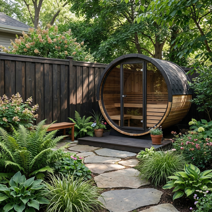 SaunaLife - Ergo Elegance Series EE6G Barrel Sauna Kit