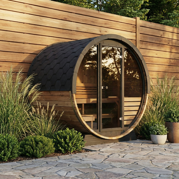 SaunaLife - Ergo Elegance Series EE6G Barrel Sauna Kit