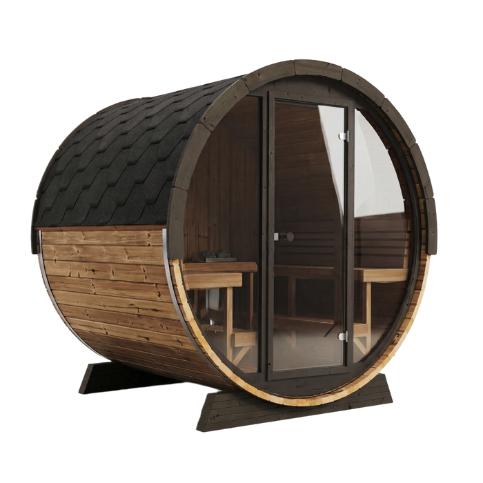 SaunaLife - Ergo Elegance Series EE8G Barrel Sauna Kit