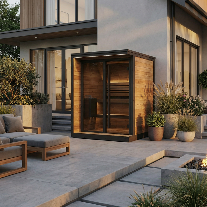 SaunaLife - Garden Luxury Series GL4 Outdoor Sauna Kit