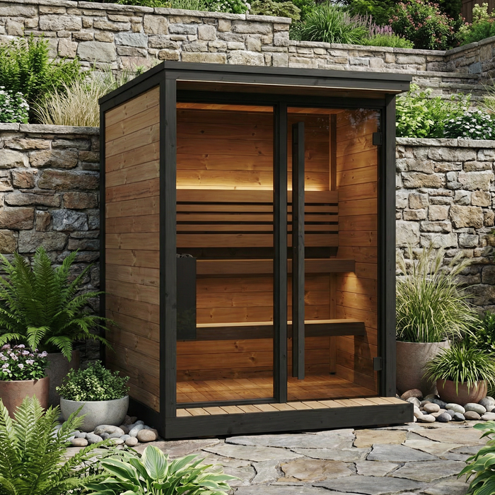 SaunaLife - Garden Luxury Series GL4 Outdoor Sauna Kit