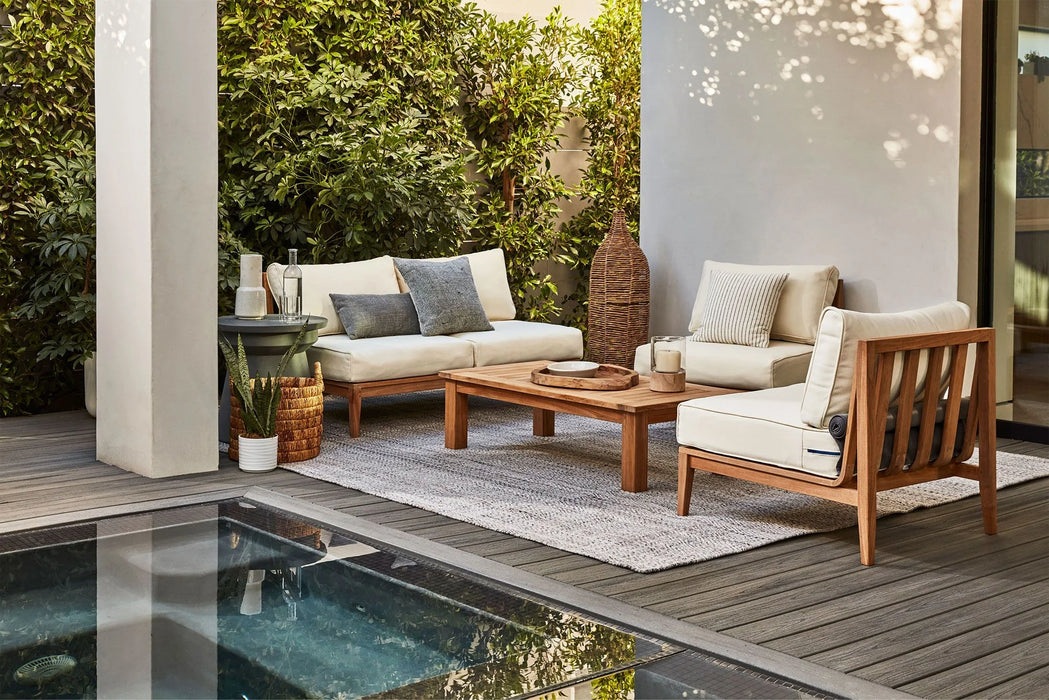 Teak Outdoor Armchair Conversation Set