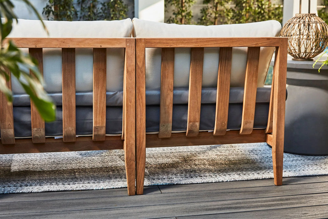 Teak Outdoor Loveseat