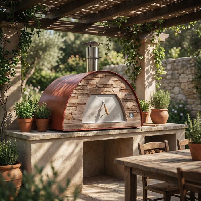 Maximus Prime Large Portable Wood-Fired Pizza Oven - Red